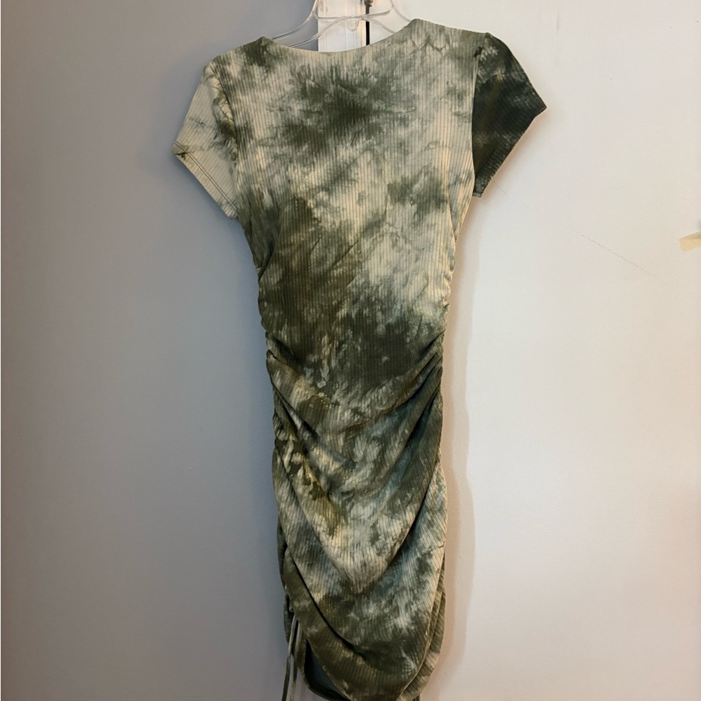 Tie-Dye Green Dress